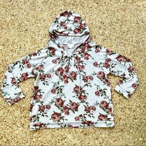 Skonhet Floral Rose Hoodie Size 3X
